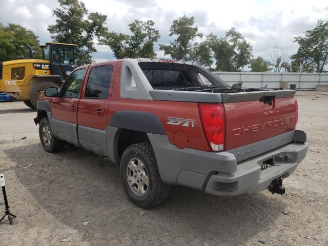 Photo 3 from auction – 2002 CHEVROLET AVALANCHE with VIN 3GNEK13T22G102322