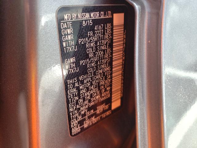 Photo 10 from auction – 2015 NISSAN JUKE S with VIN JN8AF5MV1FT566038