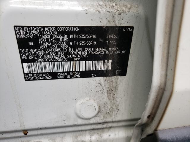 Photo 10 from auction – 2018 TOYOTA RAV4 LIMIT with VIN JTMDFREV6JJ206430