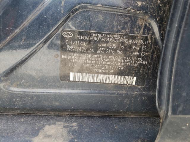 Photo 10 from auction – 2011 HYUNDAI SONATA SE with VIN 5NPEC4AC2BH177779