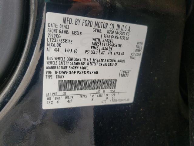 Photo 10 from auction – 2000 FORD F350 SUPER with VIN 1FTWW32F4YEC49041