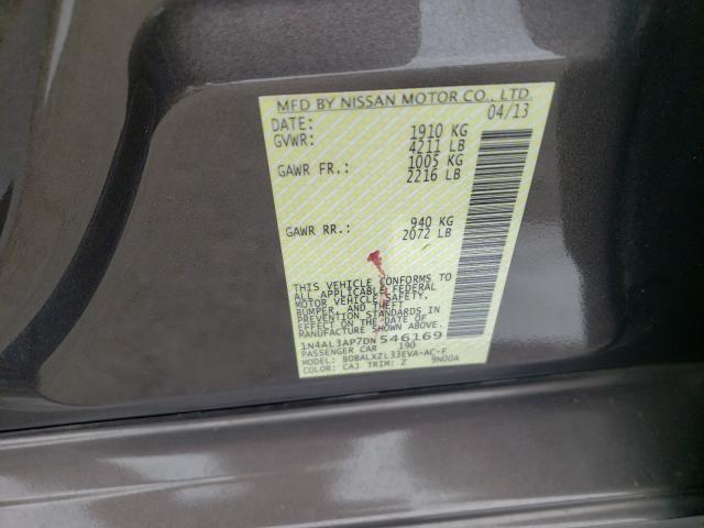 Photo 10 from auction – 2013 NISSAN ALTIMA 2.5 with VIN 1N4AL3AP7DN546169