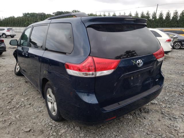 Photo 3 from auction – 2012 TOYOTA SIENNA LE with VIN 5TDKK3DC1CS221083