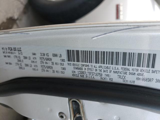 Photo 10 from auction – 2015 RAM 1500 SLT with VIN 1C6RR7LT5FS716750