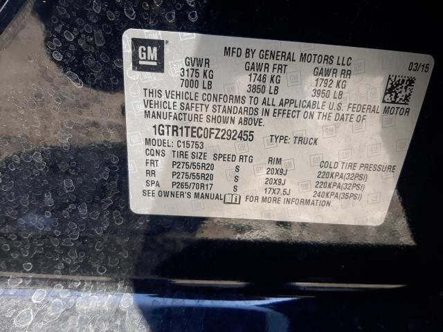 Photo 10 from auction – 2015 GMC SIERRA C15 with VIN 1GTR1TEC0FZ292455