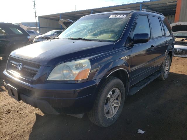 Photo 2 from auction – 2004 HONDA PILOT EX with VIN 2HKYF18484H529333