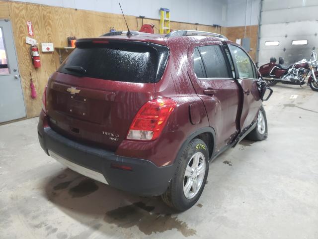 Photo 4 from auction – 2016 CHEVROLET TRAX 1LT with VIN 3GNCJPSB6GL214156
