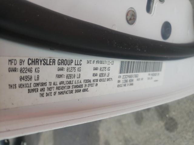 Photo 10 from auction – 2014 DODGE CHALLENGER with VIN 2C3CDYAG0EH176663
