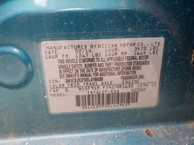 Photo 10 from auction – 2014 NISSAN VERSA NOTE with VIN 3N1CE2CPXEL419439