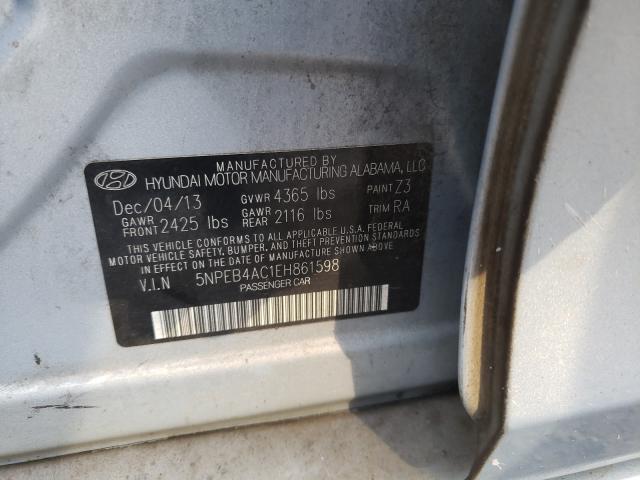 Photo 10 from auction – 2014 HYUNDAI SONATA GLS with VIN 5NPEB4AC1EH861598