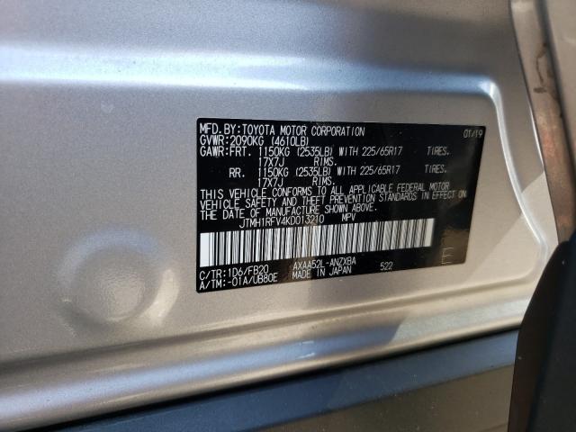 Photo 10 from auction – 2019 TOYOTA RAV4 LE with VIN JTMH1RFV4KD013210