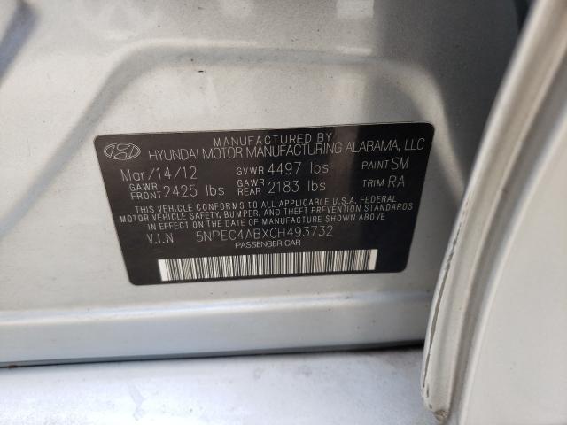 صورة رقم 10 من المزاد - 2012 HYUNDAI SONATA SE مع VIN 5NPEC4ABXCH493732