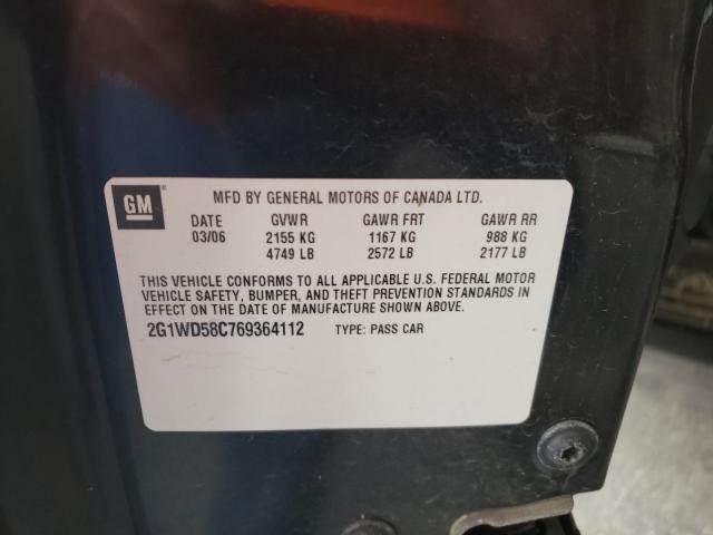 Photo 10 from auction – 2006 CHEVROLET IMPALA SUP with VIN 2G1WD58C769364112