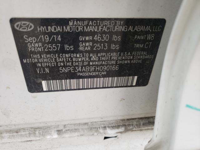 Photo 10 from auction – 2015 HYUNDAI SONATA SPO with VIN 5NPE34AB9FH090166