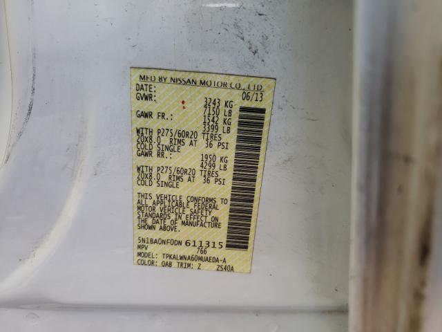 Photo 10 from auction – 2013 NISSAN ARMADA PLA with VIN 5N1BA0NF0DN611315