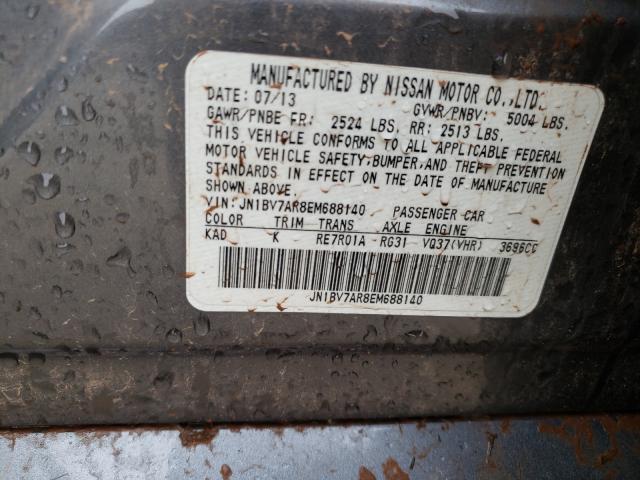 Photo 10 from auction – 2014 INFINITI Q50 BASE with VIN JN1BV7AR8EM688140