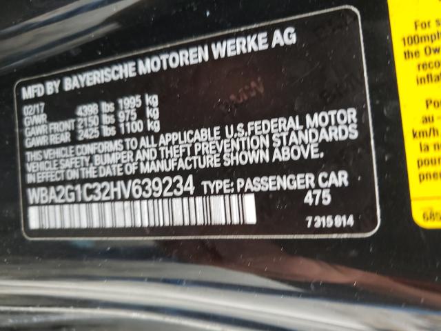 Photo 10 from auction – 2017 BMW M240I with VIN WBA2G1C32HV639234