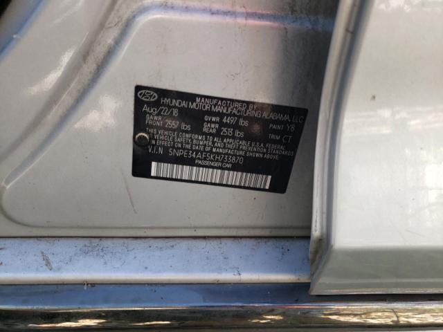 Photo 10 from auction – 2019 HYUNDAI SONATA LIM with VIN 5NPE34AF5KH733870