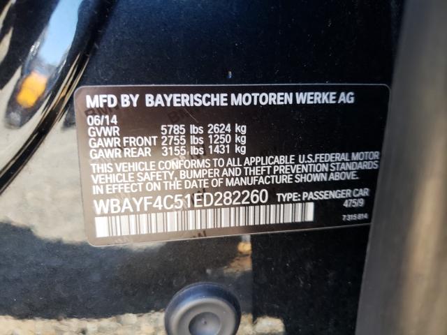 Photo 10 from auction – 2014 BMW 740 LXI with VIN WBAYF4C51ED282260