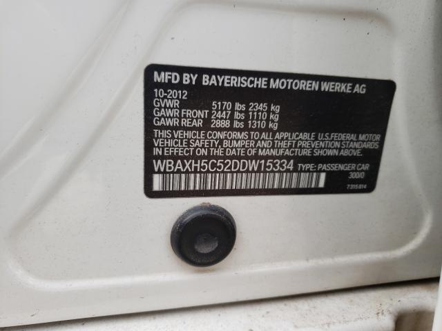 Photo 10 from auction – 2013 BMW 528 XI with VIN WBAXH5C52DDW15334