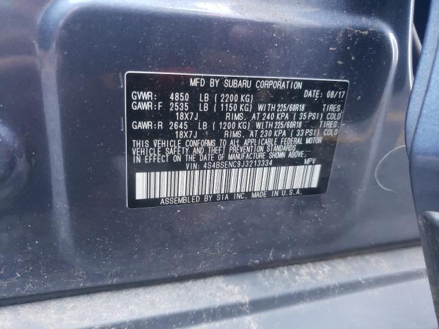 Photo 10 from auction – 2018 SUBARU OUTBACK 3. with VIN 4S4BSENC9J3213334