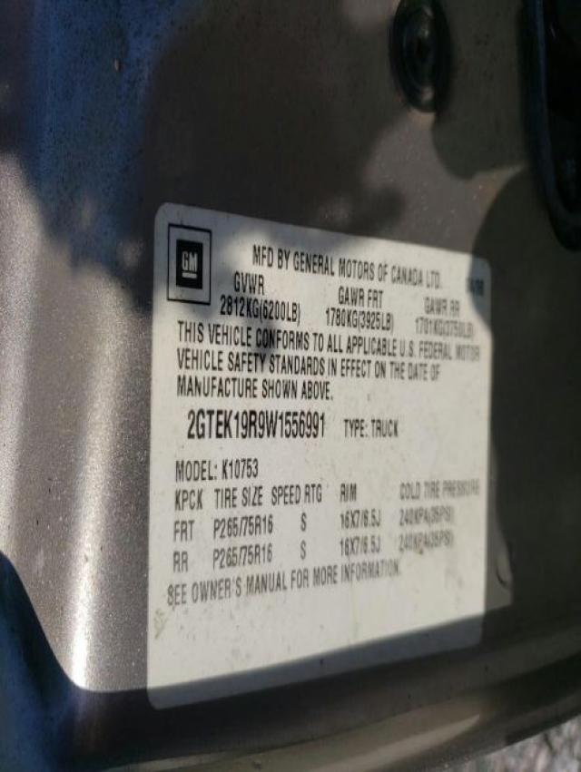 Photo 10 from auction – 1998 GMC SIERRA K15 with VIN 2GTEK19R9W1556991