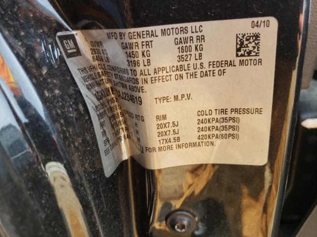 Photo 10 from auction – 2010 GMC ACADIA LS with VIN 1GKLVNED8AJ234619
