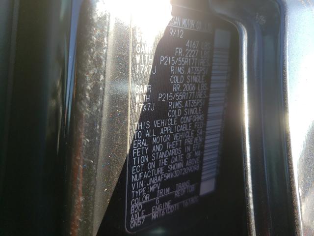 Photo 10 from auction – 2013 NISSAN JUKE S with VIN JN8AF5MV3DT209098