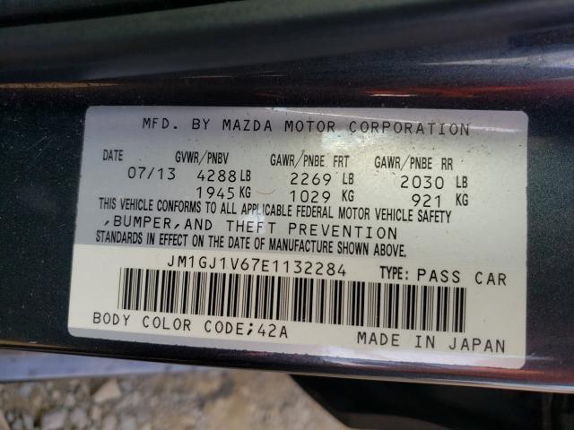 Photo 10 from auction – 2014 MAZDA 6 TOURING with VIN JM1GJ1V67E1132284