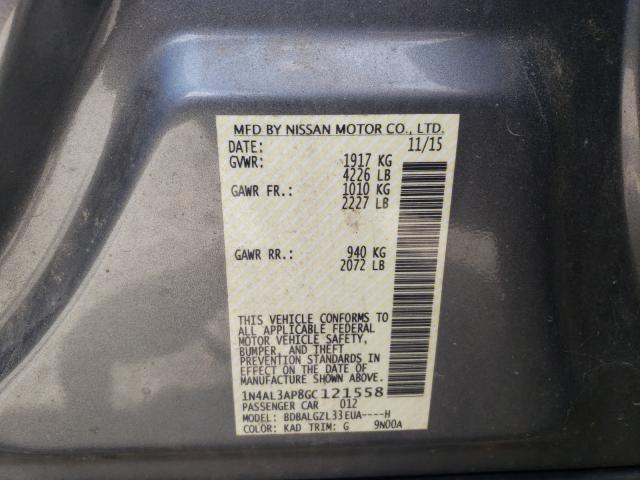 Photo 10 from auction – 2016 NISSAN ALTIMA 2.5 with VIN 1N4AL3AP8GC121558