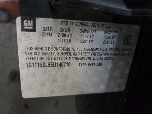 Photo 10 from auction – 2014 CHEVROLET IMPALA LT with VIN 1G1115SL8EU148718