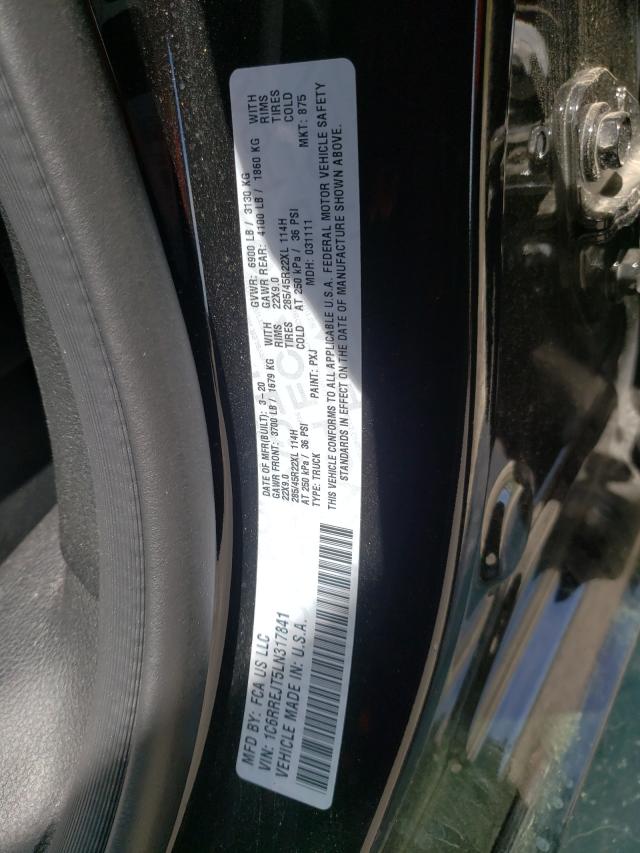 Photo 10 from auction – 2020 RAM 1500 LARAM with VIN 1C6RREJT5LN317841
