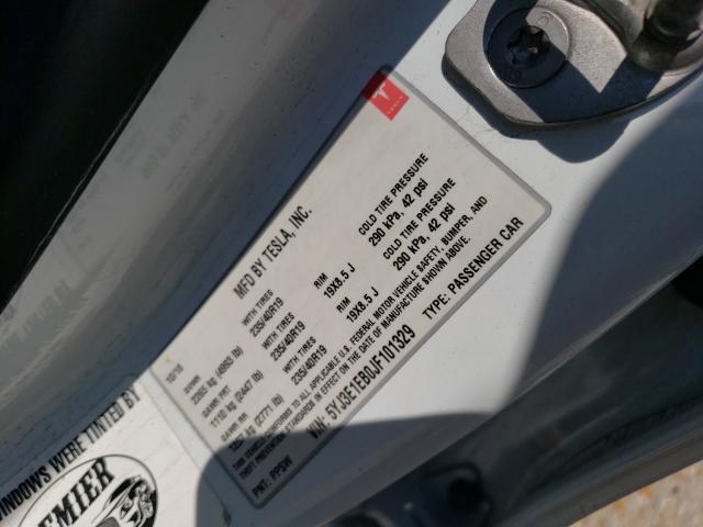 Photo 10 from auction – 2018 TESLA MODEL 3 with VIN 5YJ3E1EB0JF101329