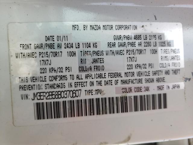 Photo 10 from auction – 2011 MAZDA CX-7 with VIN JM3ER2B58B0370607