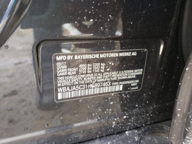 Photo 10 from auction – 2017 BMW 530 I with VIN WBAJA5C31HG897463