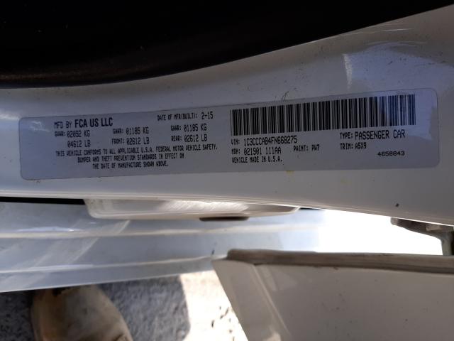 Photo 10 from auction – 2015 CHRYSLER 200 LIMITE with VIN 1C3CCCAB4FN668275