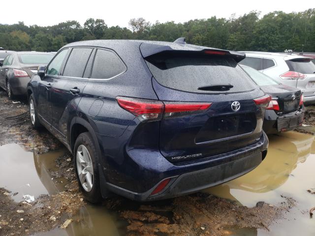 Photo 3 from auction – 2020 TOYOTA HIGHLANDER with VIN 5TDCZRBH1LS001847