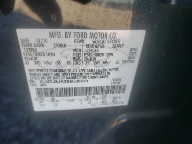 Photo 10 from auction – 2011 LINCOLN MKX with VIN 2LMDJ8JK3BBJ00530