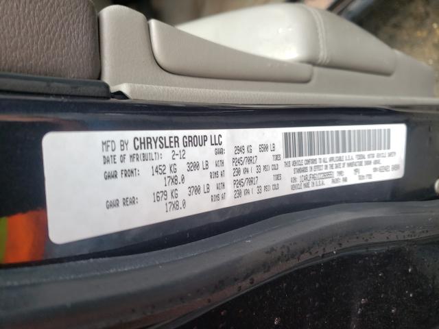 Photo 10 from auction – 2012 JEEP GRAND CHER with VIN 1C4RJFAG1CC269551