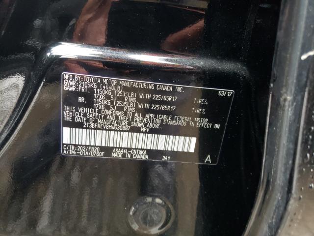 Photo 10 from auction – 2017 TOYOTA RAV4 LE with VIN 2T3BFREV8HW630887