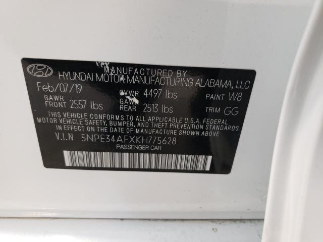 Photo 10 from auction – 2019 HYUNDAI SONATA LIM with VIN 5NPE34AFXKH775628