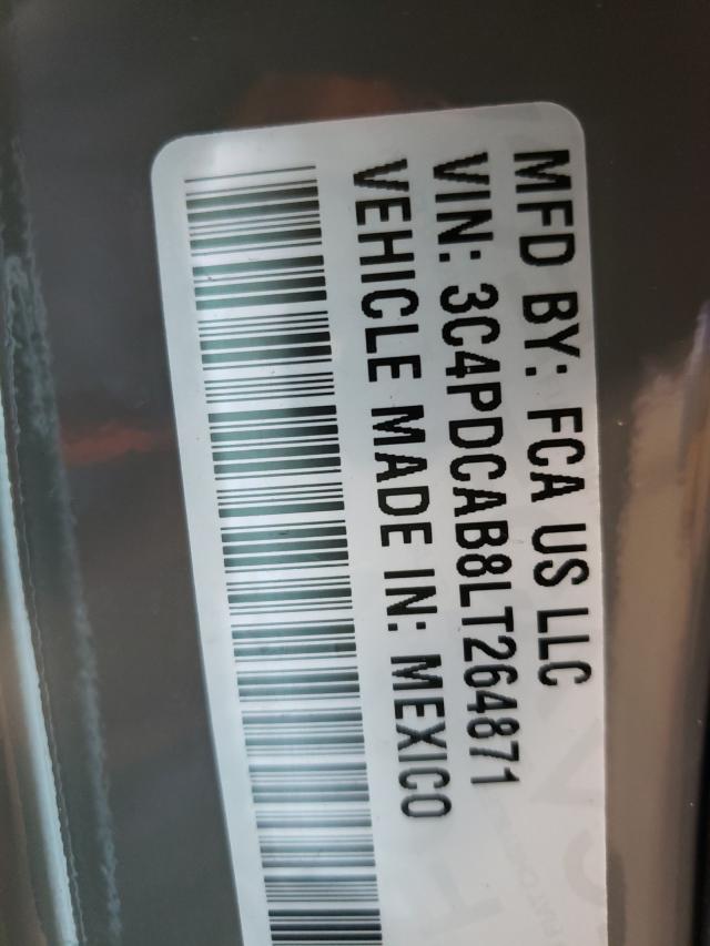 Photo 10 from auction – 2020 DODGE JOURNEY SE with VIN 3C4PDCAB8LT264871
