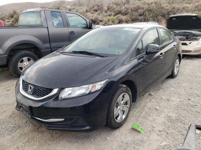 Photo 2 from auction – 2013 HONDA CIVIC LX with VIN 19XFB2F51DE210106