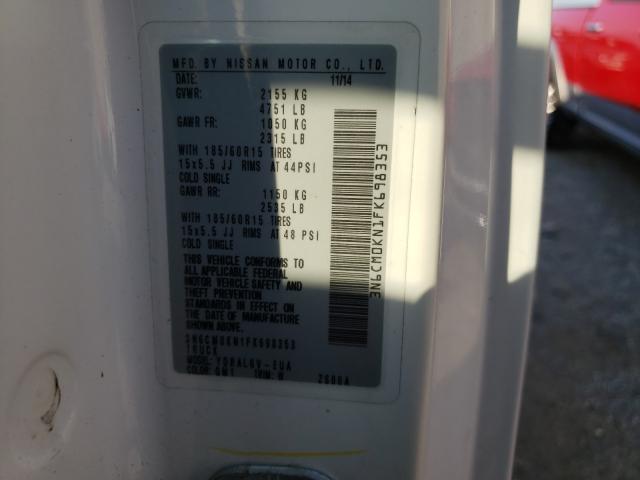 Photo 10 from auction – 2015 NISSAN NV200 2.5S with VIN 3N6CM0KN1FK698353