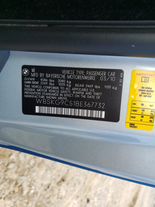 Photo 10 from auction – 2011 BMW M3 with VIN WBSKG9C51BE367732