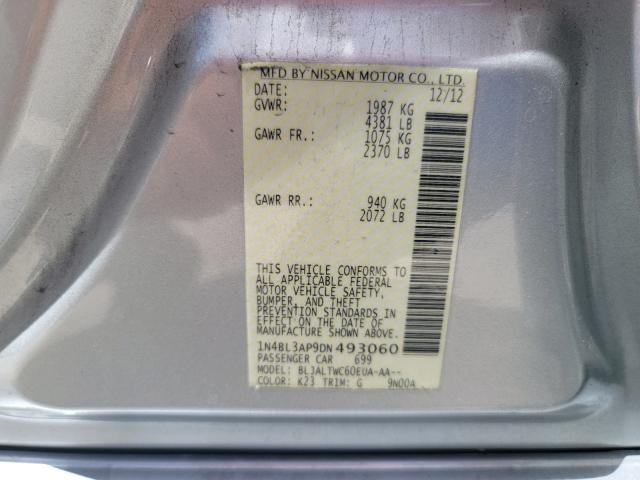 Photo 10 from auction – 2013 NISSAN ALTIMA 3.5 with VIN 1N4BL3AP9DN493060