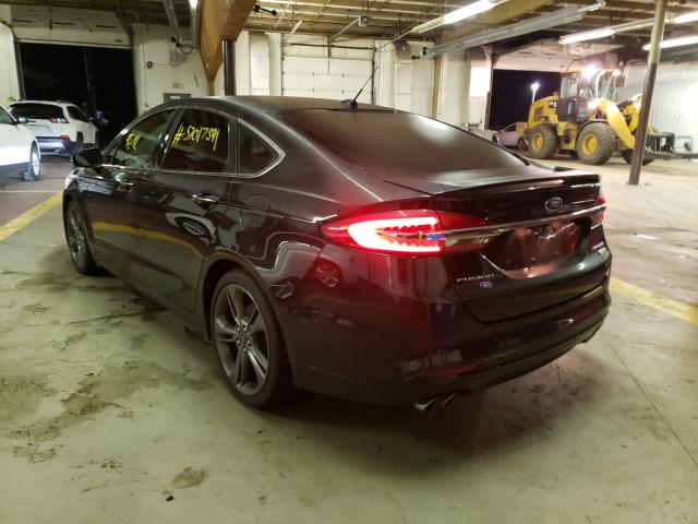 Photo 3 from auction – 2017 FORD FUSION SPO with VIN 3FA6P0VP8HR338405