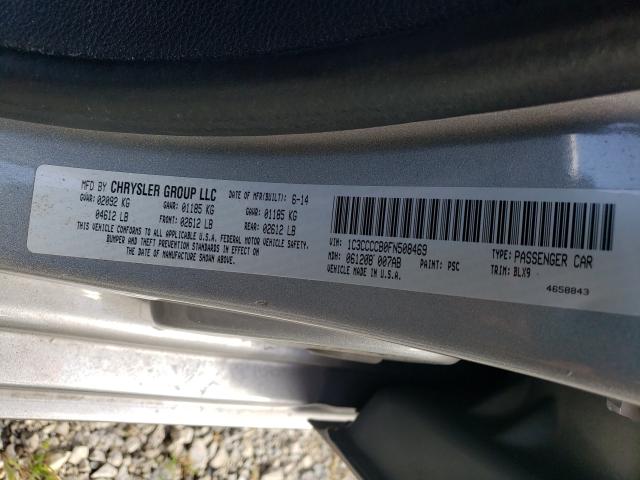 Photo 10 from auction – 2015 CHRYSLER 200 C with VIN 1C3CCCCB0FN508469