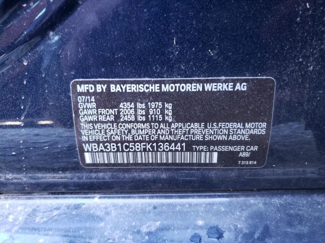 Photo 10 from auction – 2015 BMW 320 I with VIN WBA3B1C58FK136441