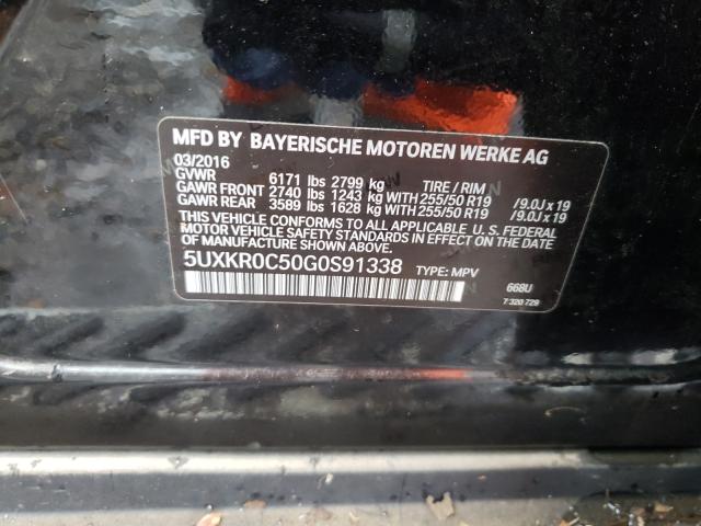 Photo 10 from auction – 2016 BMW X5 XDRIVE3 with VIN 5UXKR0C50G0S91338